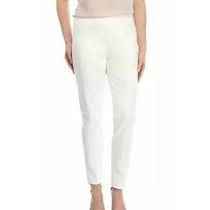 Vince Camuto Double Weave Cuff Pants White Size 16